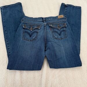 Levi's Women's Boot Cut Jeans in Deep Blue